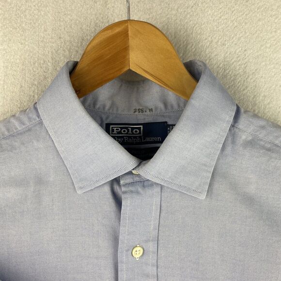 Polo Ralph Lauren Philip Men's 16.5 -33 Blue Oxford L Sleeve Button Down Shirt - Picture 4 of 16